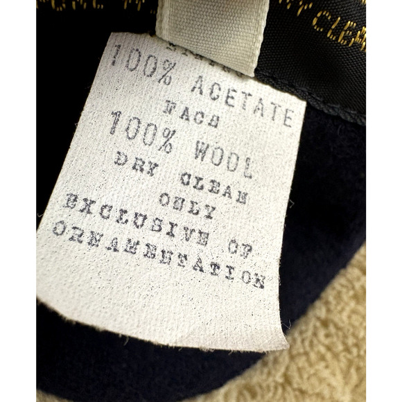 Women's "Raspini" One Bottom Suit Blue Navy Size 7/8 100% Pure Wool - Picture 5 of 10